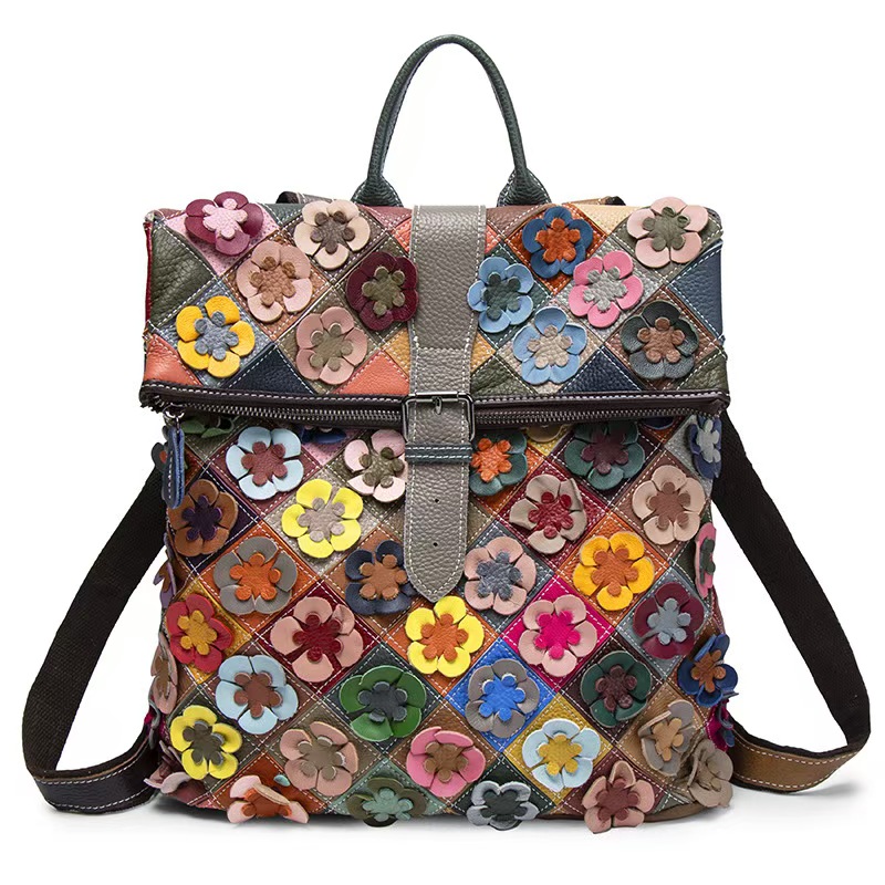 Vintage Women Genuine Leather  - Leather Backpack Vintage ulasan dan harga