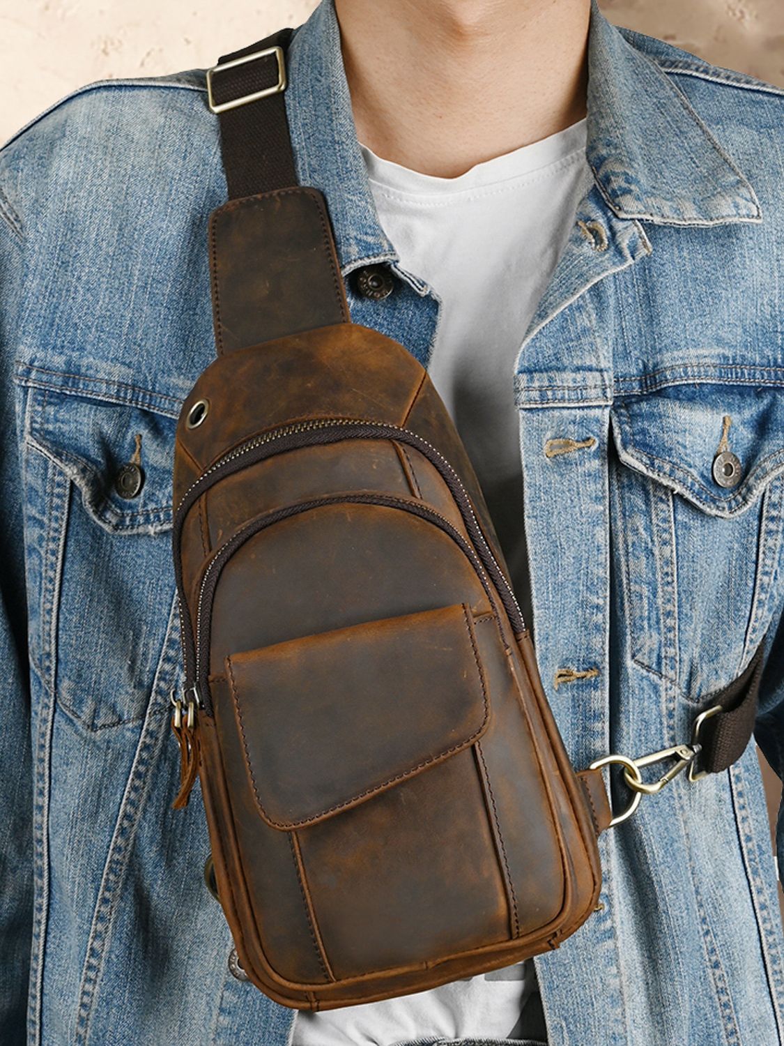 Designer Luxury Multifunction  - Leather Backpack Vintage ulasan dan harga