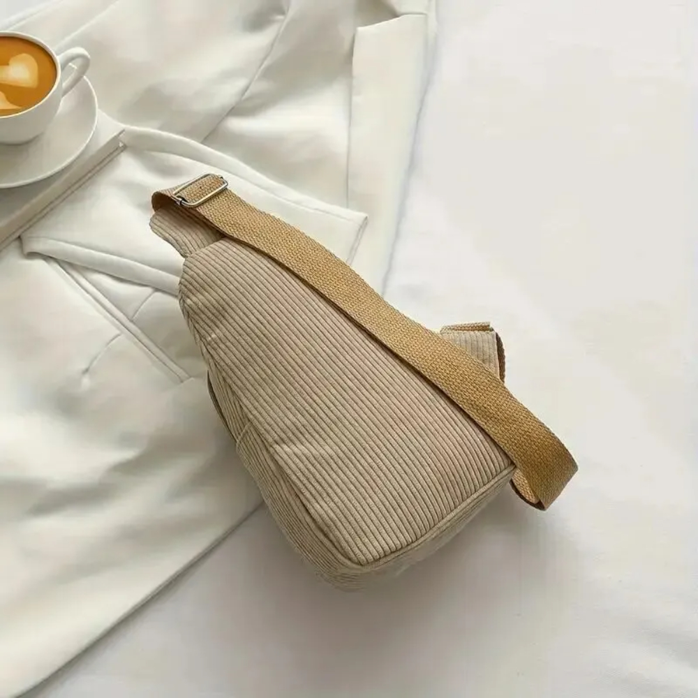 Vintage Corduroy Crossbody Bag - Sling Backpack Shoulder ulasan dan harga